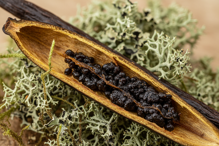oakmoss and vanilla. up close.